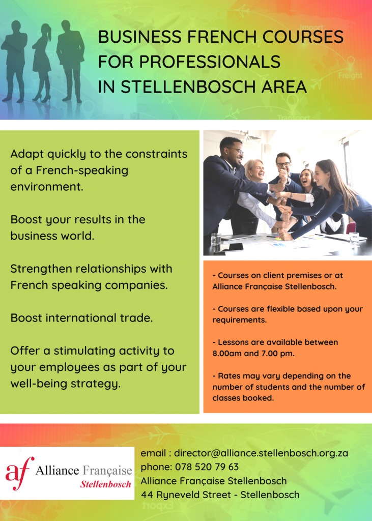 Business French courses in Stellenbsch